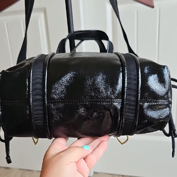 Coach NWOT Poppy Daisy Liquid Leather Tote Shoulder Bag - Picture 8 of 11